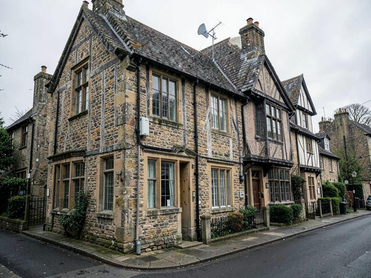 Period listed building in Kent with a discreet aerial installation